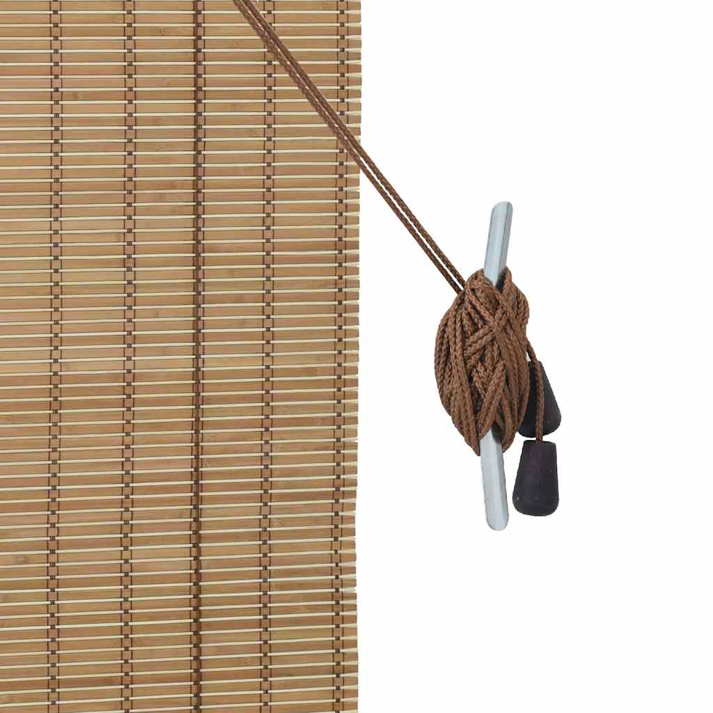 Roller Blind Other Manual Light Brown 90 x 220 cm Bamboo